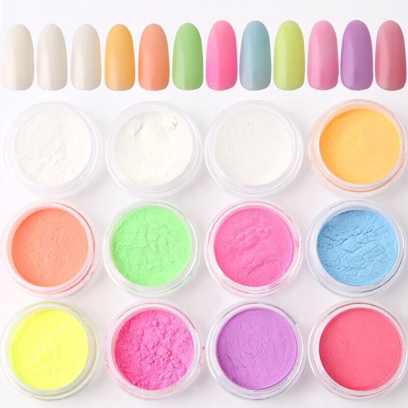 Glow In the dark powder 12pcs