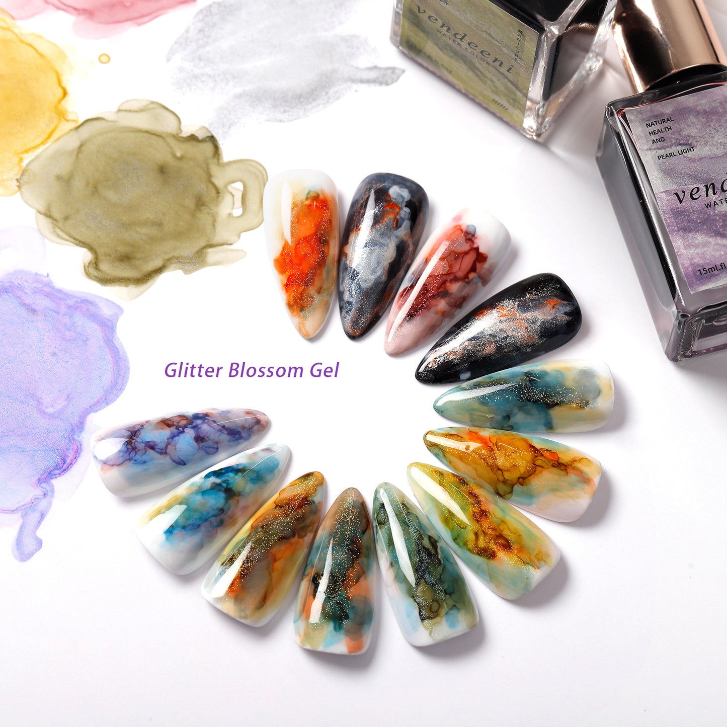 Glitter Blossom Nail Ink