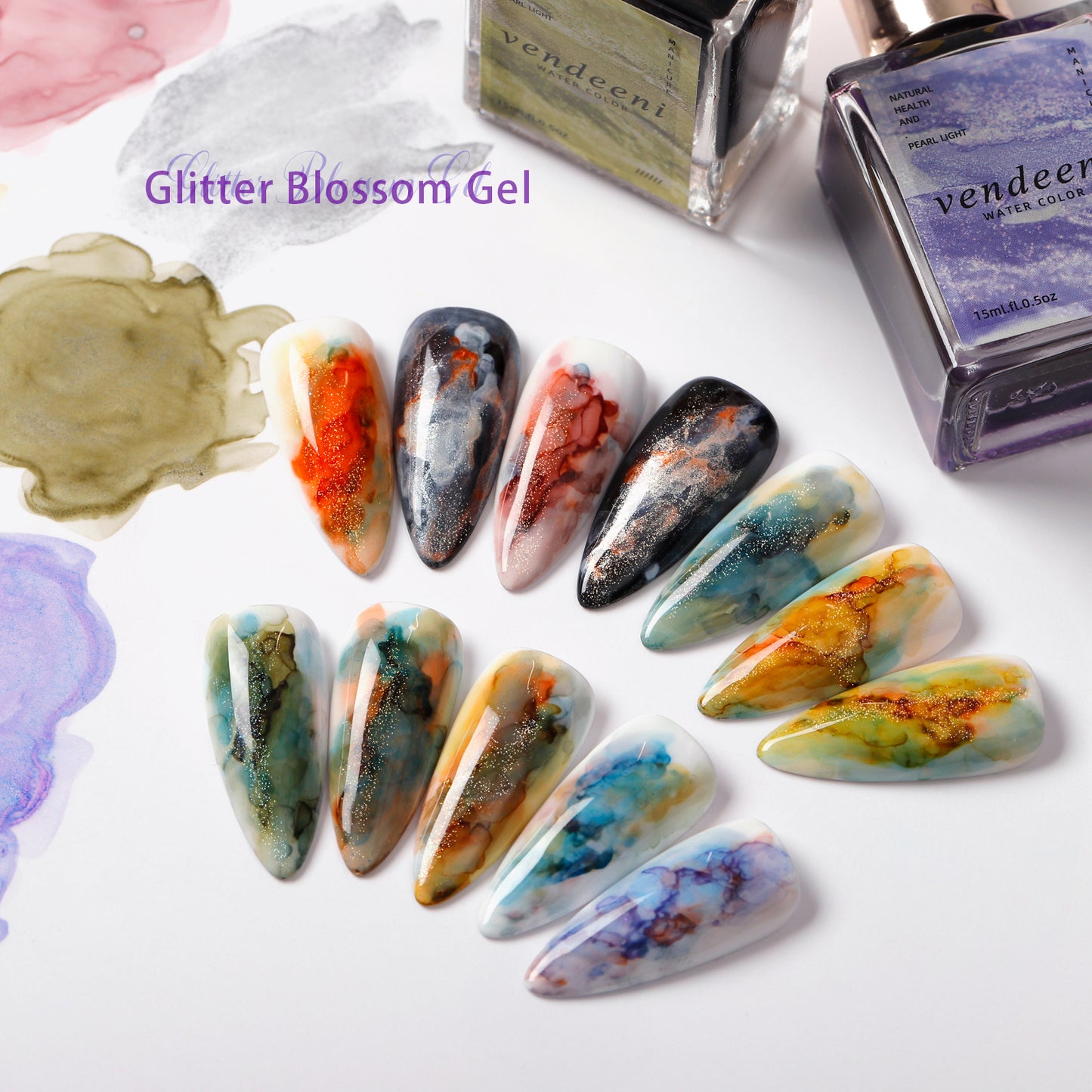 Glitter Blossom Nail Ink