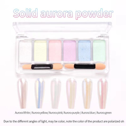 6 Colours Solid Mirror Chrome Powder