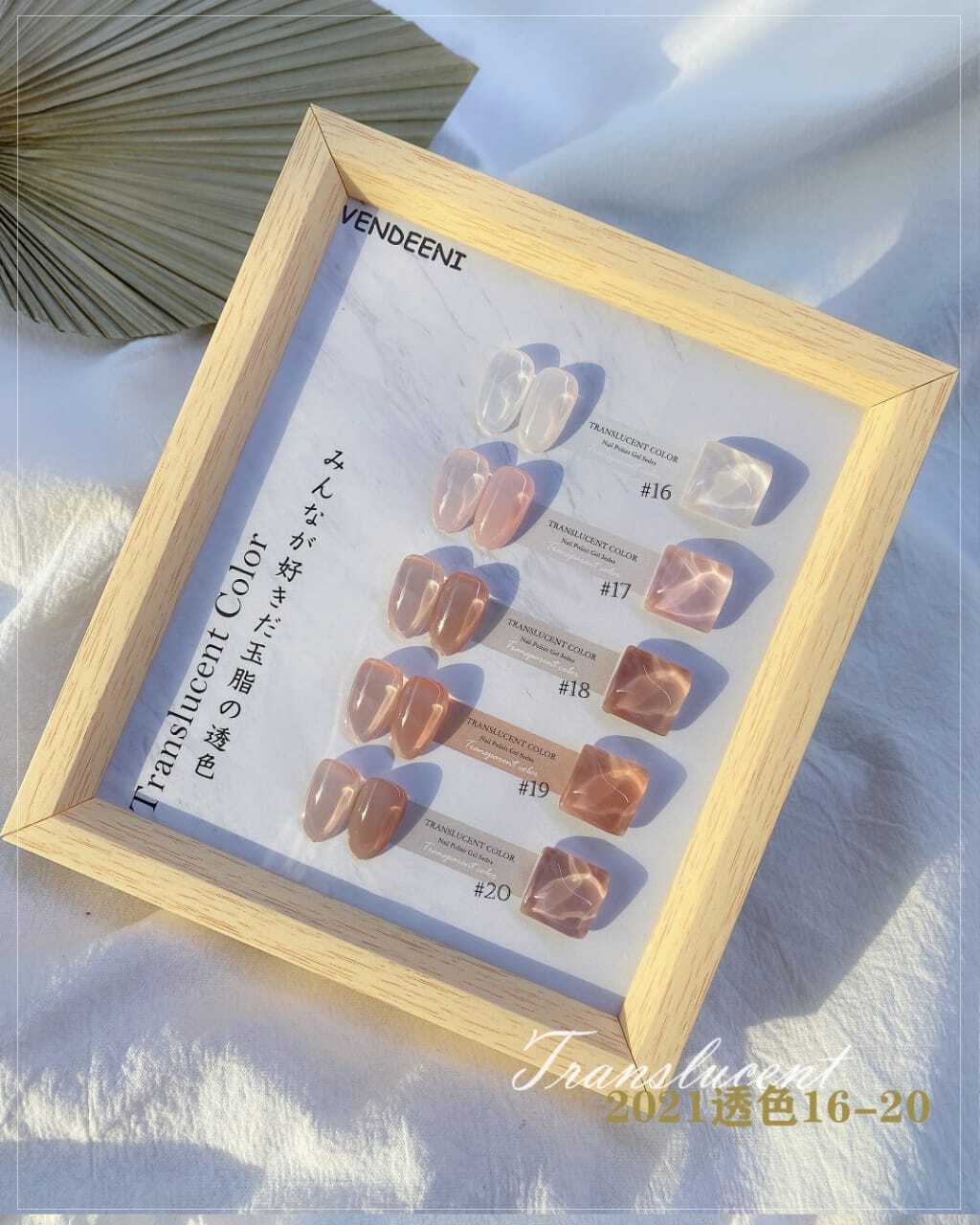 Vendeeni Translucent Gel Polish 15ml 6 Bottles