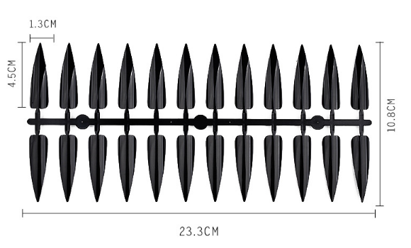 Salon Stiletto Display Nail 240#