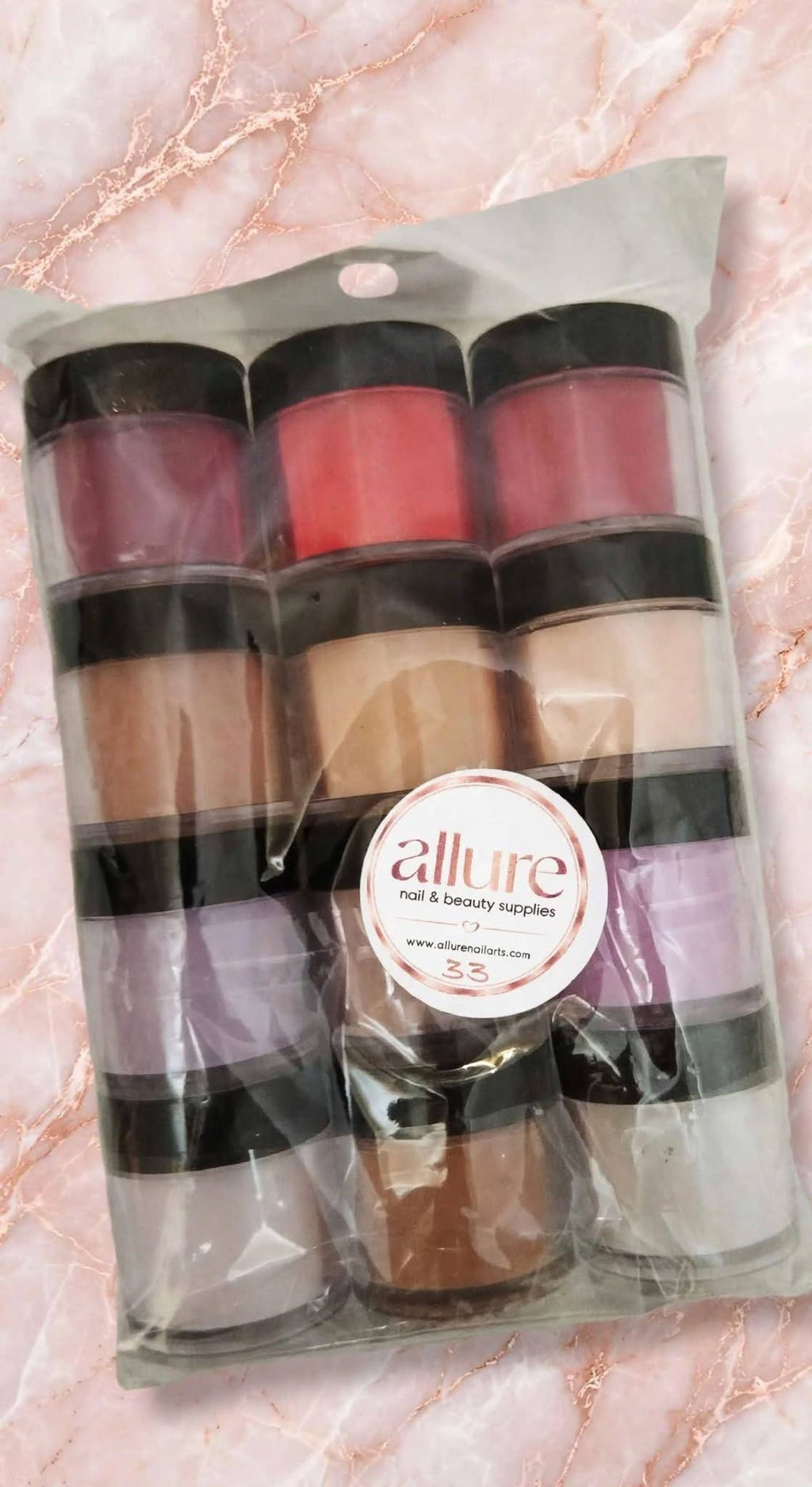 Allure 12pc Acrylic Powder Set No 33