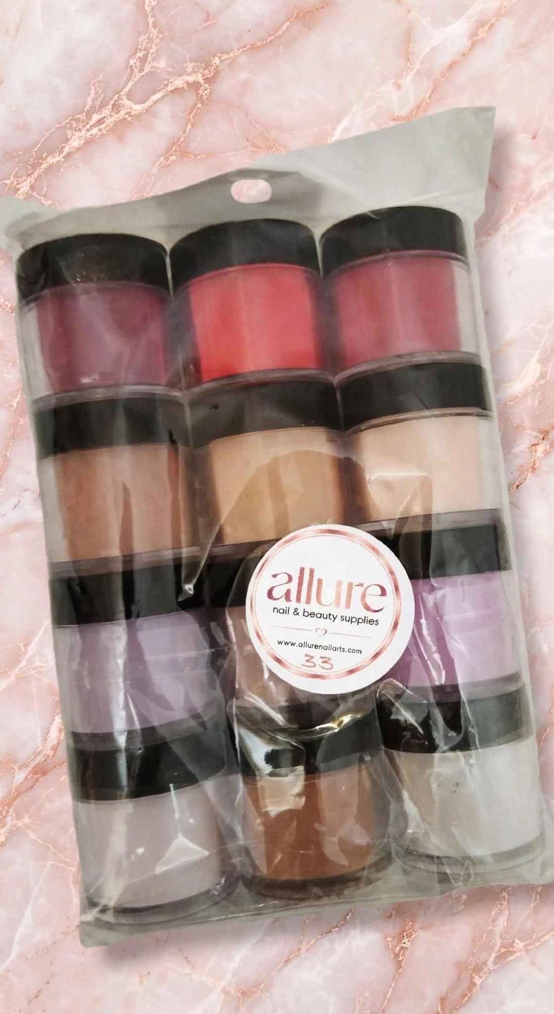 Allure 12pc Acrylic Powder Set No 33