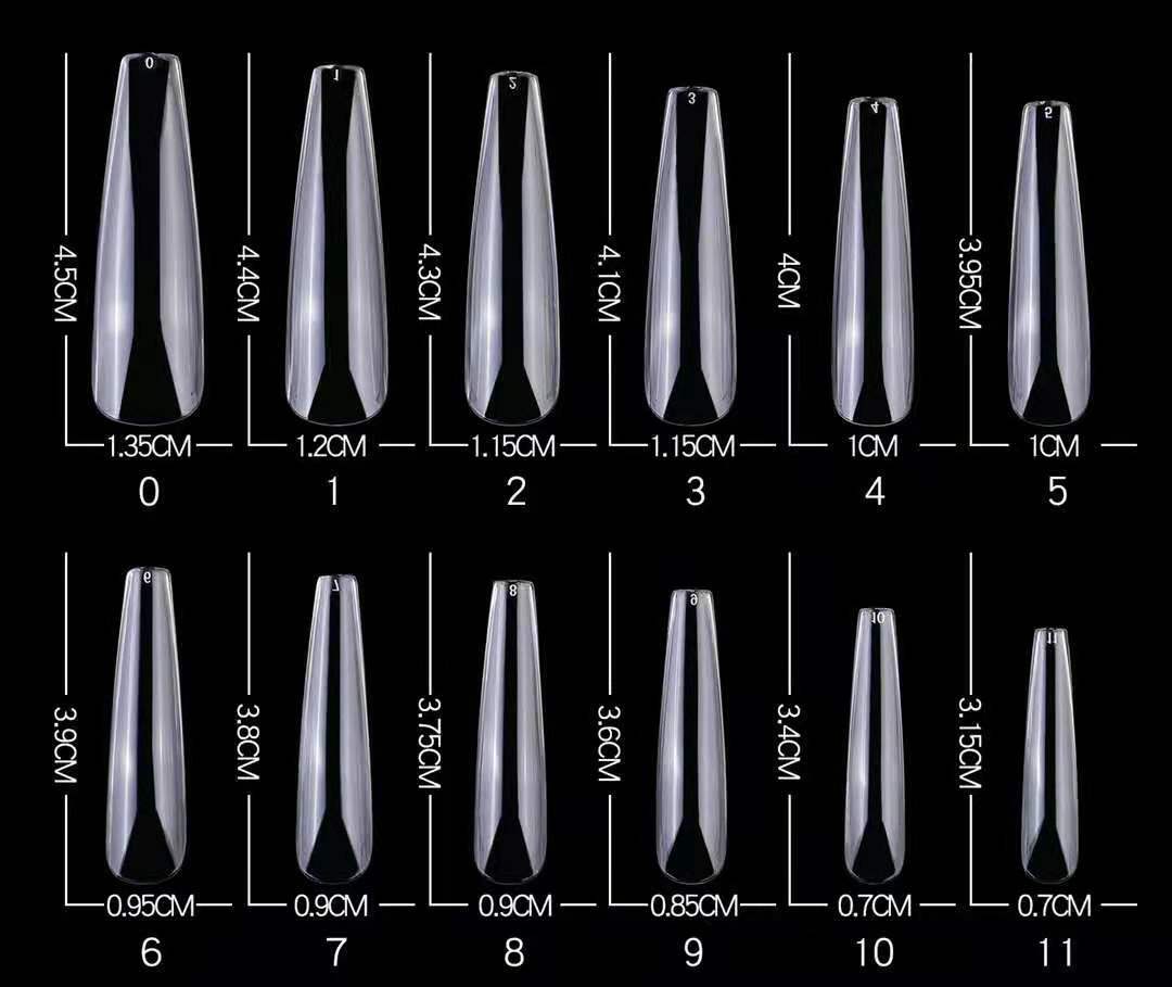 2XL Long Coffin Tips 120pcs