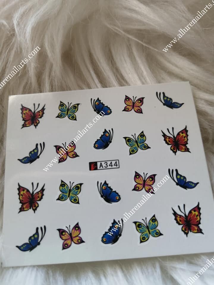 Butterfly Nail Decal Range 337-360