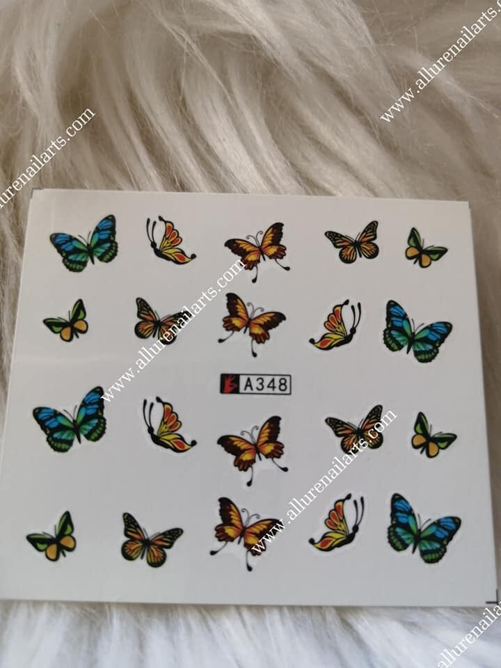Butterfly Nail Decal Range 337-360