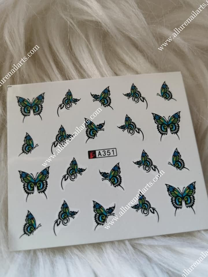 Butterfly Nail Decal Range 337-360