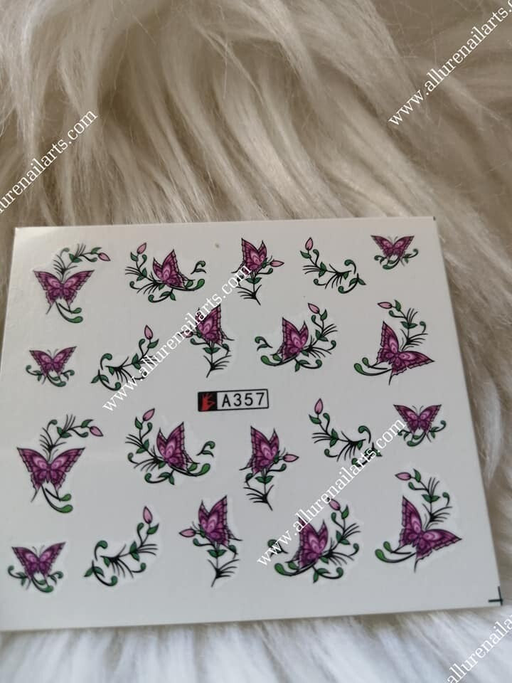 Butterfly Nail Decal Range 337-360