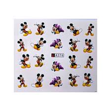 Nail Decal cartoon mouse A374