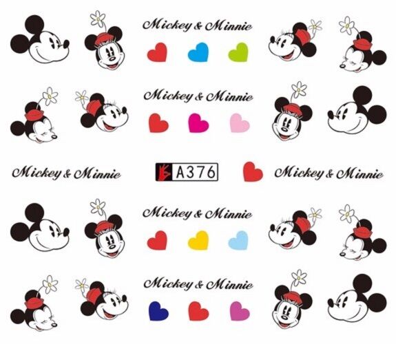 Nail Decal cartoon mouse A376