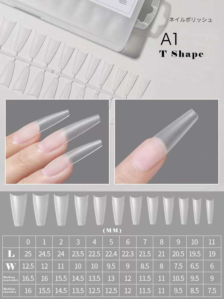 A1 Long T Shape Half Soft Tips 240pcs