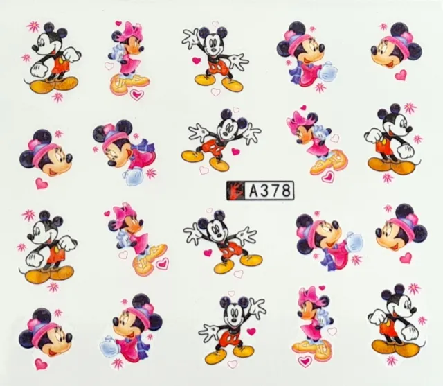 Nail Decal cartoon mouse A378