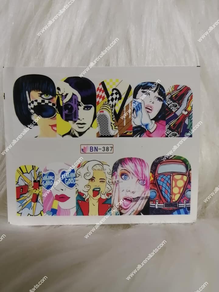 Fun Pop Art Nail Decal