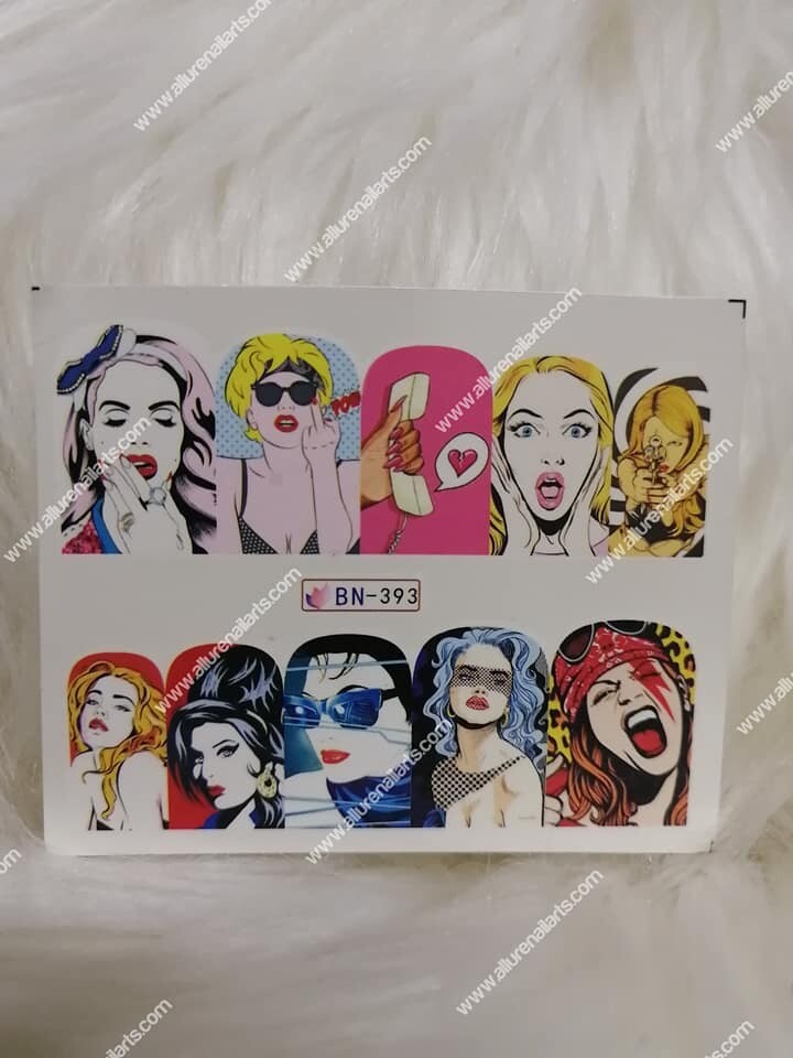 Fun Pop Art Nail Decal