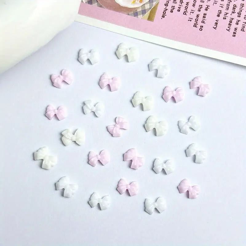 Bow Resin Nail Art Decoration 10 pcs