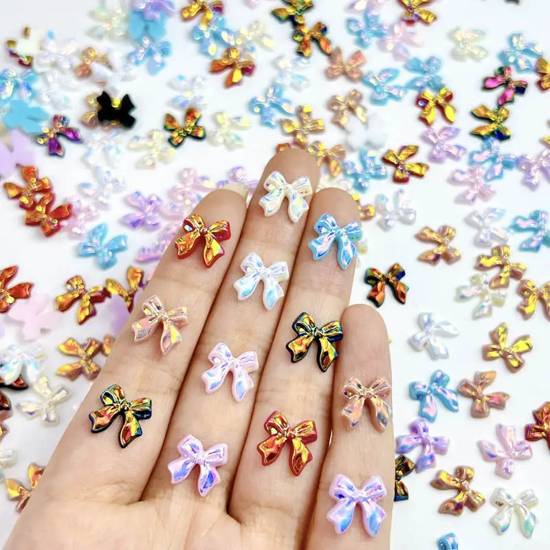 Bow Resin Nail Art Decoration 2pcs