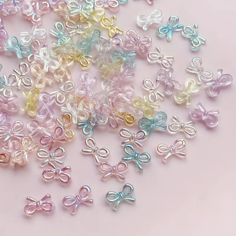 Bow Resin Nail Art Decoration 10 pcs