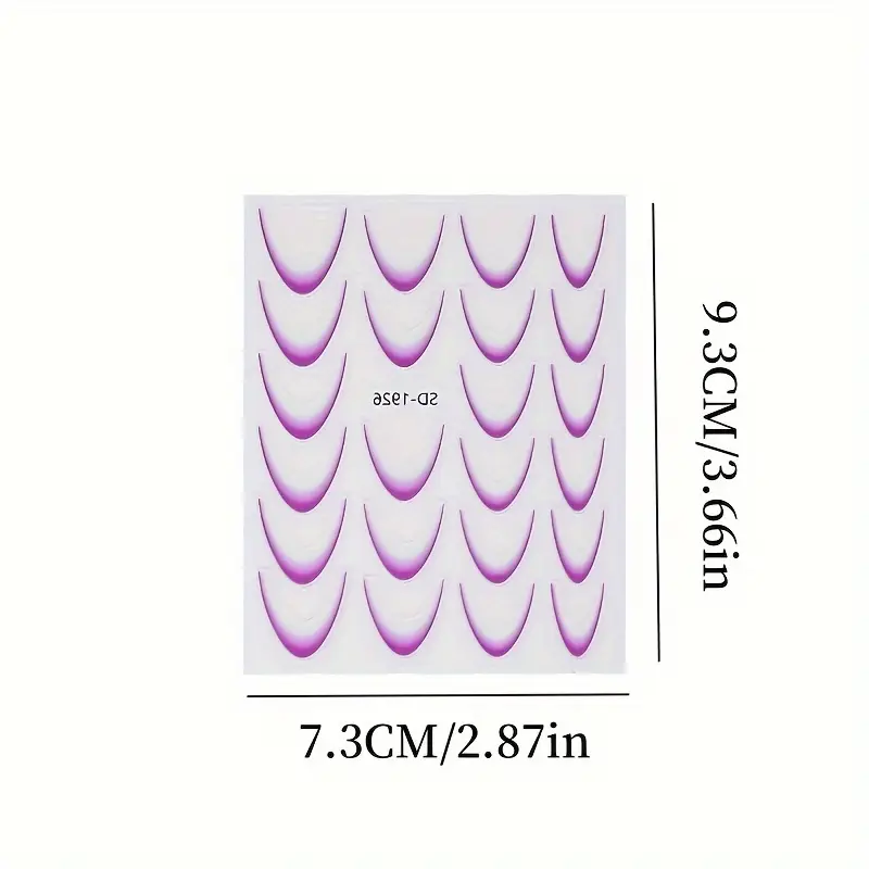 French Nail sticker Random color