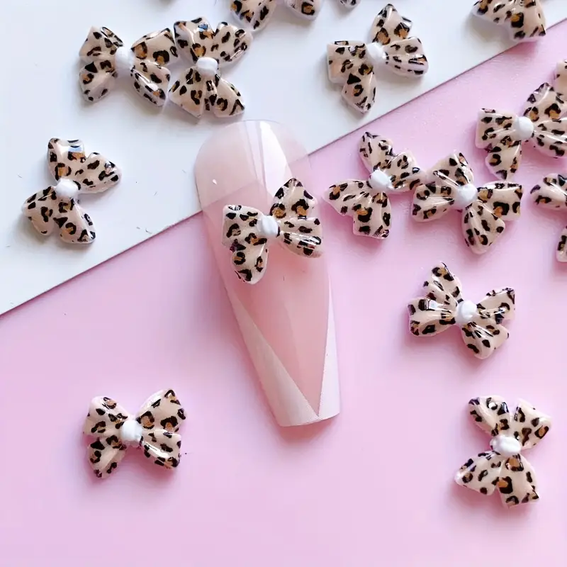 Bow Resin Nail Art Decoration 10 pcs