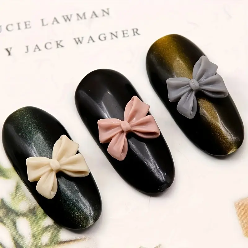 Bow Resin Nail Art Decoration 10 pcs