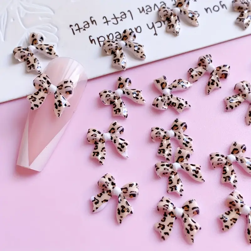 Bow Resin Nail Art Decoration 10 pcs