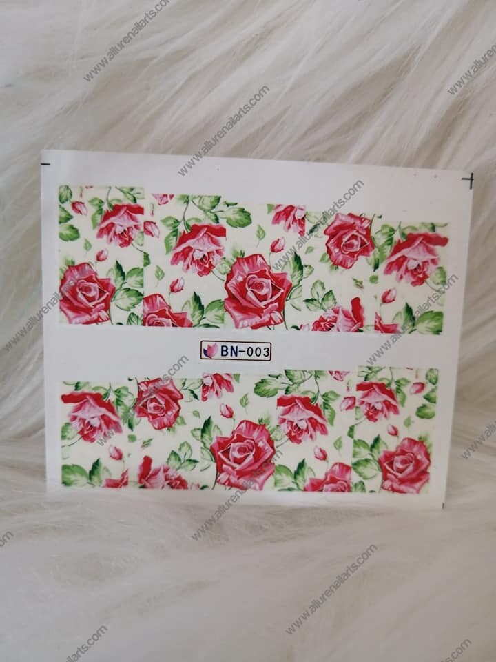 Flower Nail Decal Range BN001-12