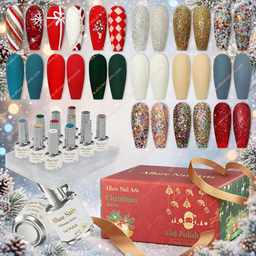Christmas 12 Colours Vendeeni Gel Polish Set