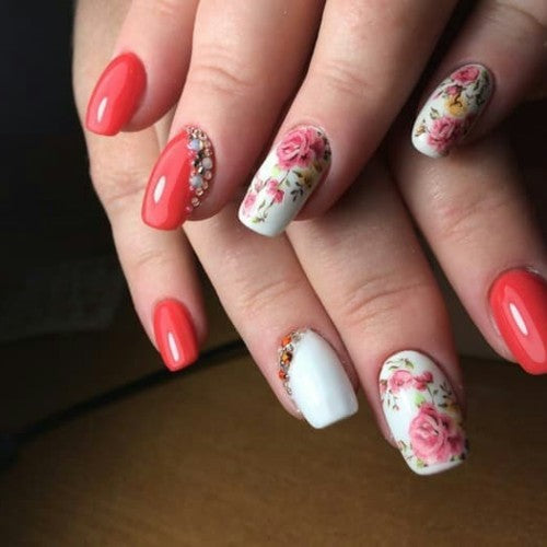 Flower Nail Decal A403