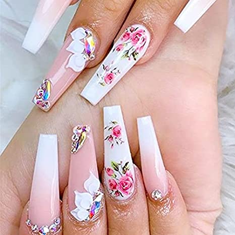 Flower Nail Decal A403