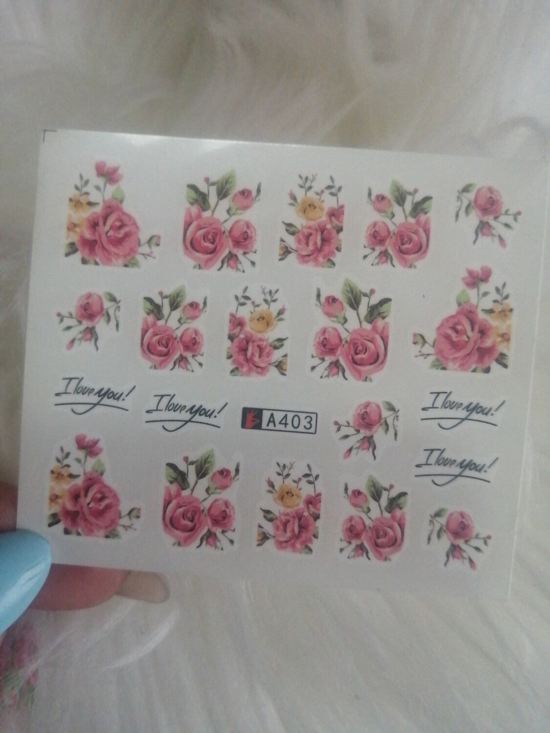 Flower Nail Decal A403