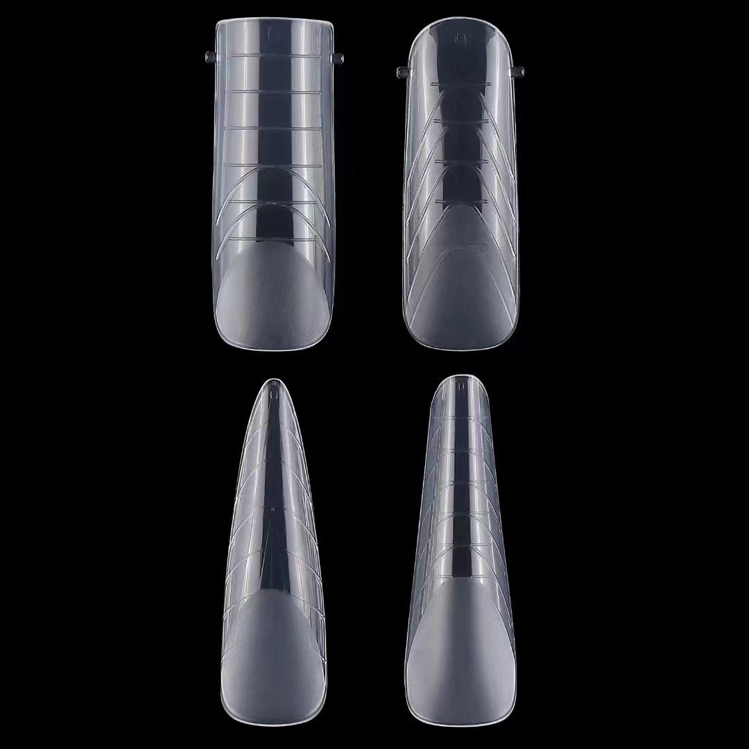 Reusable Nail Dual Forms 96pcs and Mix French Silicon Stickers
