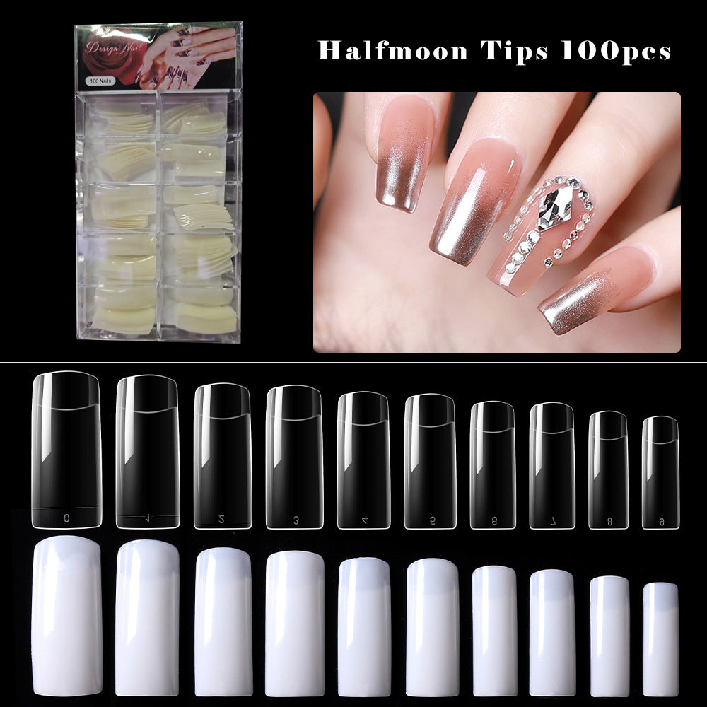 Half moon Tips 100pcs
