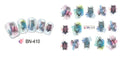 Owl Animal Watercolor Abstract Lines Nail Decal BN410