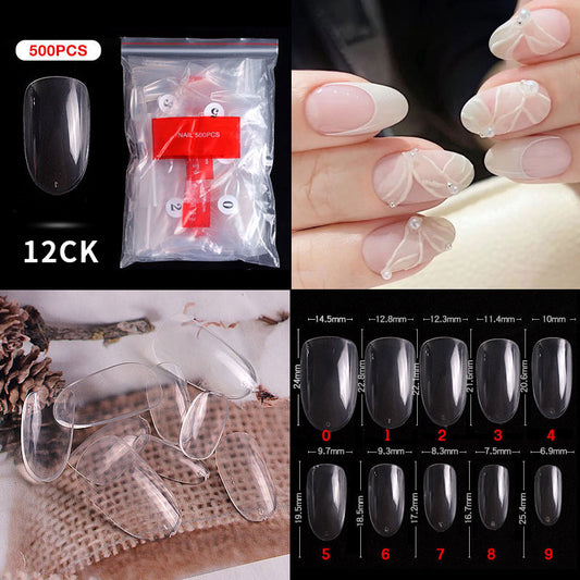 Short Round Nail Tips (500pcs/Packet)