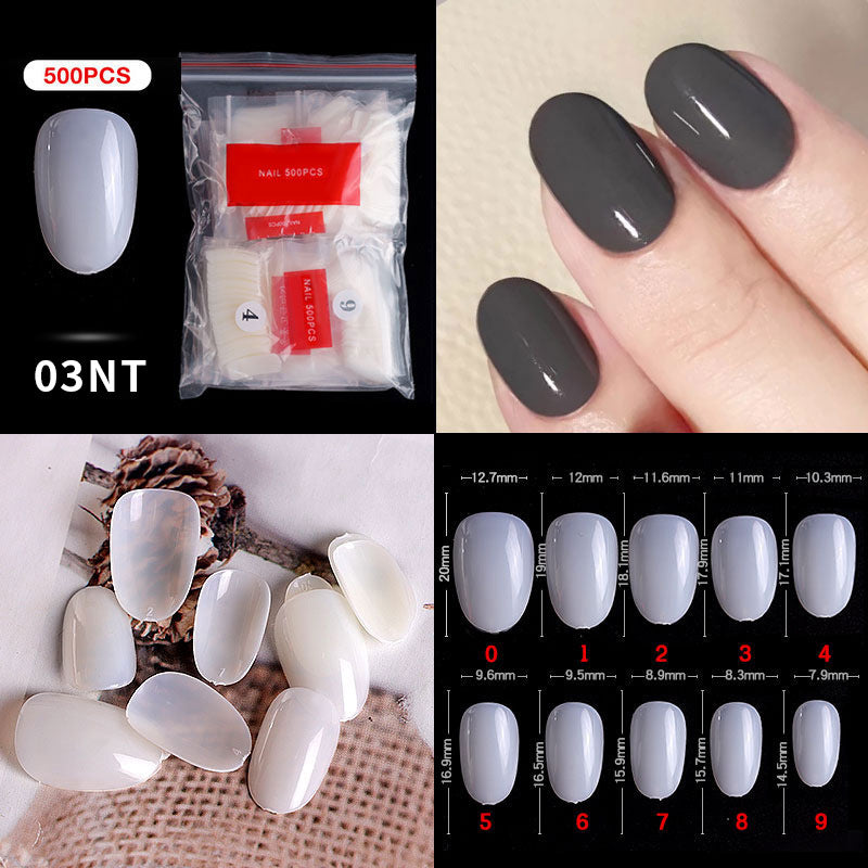 03# Oval Nail Tips ( 500pcs/Packet )