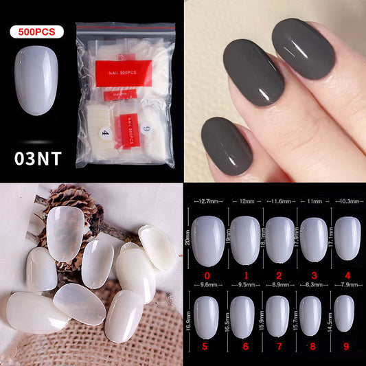 03# Oval Nail Tips ( 500pcs/Packet )