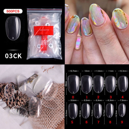 03# Oval Nail Tips ( 500pcs/Packet )