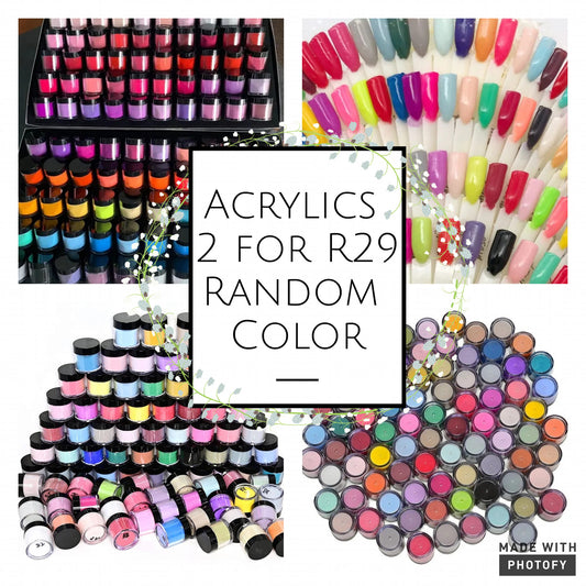 2x Random Acrylics 10g jars