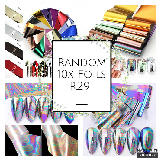 10x Random foils