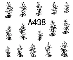 Floral Geometric Nail Decal Range A433-444