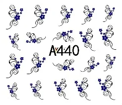 Floral Geometric Nail Decal Range A433-444