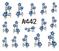 Floral Geometric Nail Decal Range A433-444