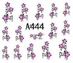 Floral Geometric Nail Decal Range A433-444