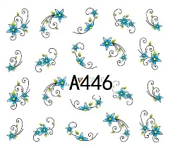 Floral Geometric Nail Decal Range A445-456