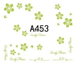 Floral Geometric Nail Decal Range A445-456