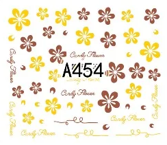 Floral Geometric Nail Decal Range A445-456