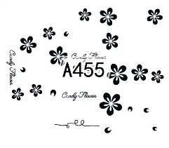 Floral Geometric Nail Decal Range A445-456