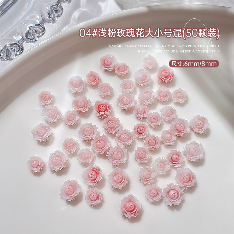 Roses Resin 3d Nail Art 10pcs