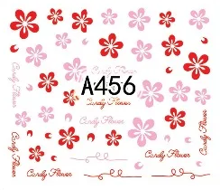 Floral Geometric Nail Decal Range A445-456
